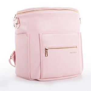 Fawn Design PINK leather backpack BNWT